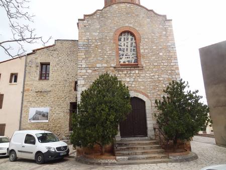 L'église paroissiale St Laurent d'Opoul.