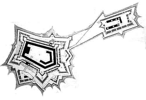 Plan du fort de Bellegarde