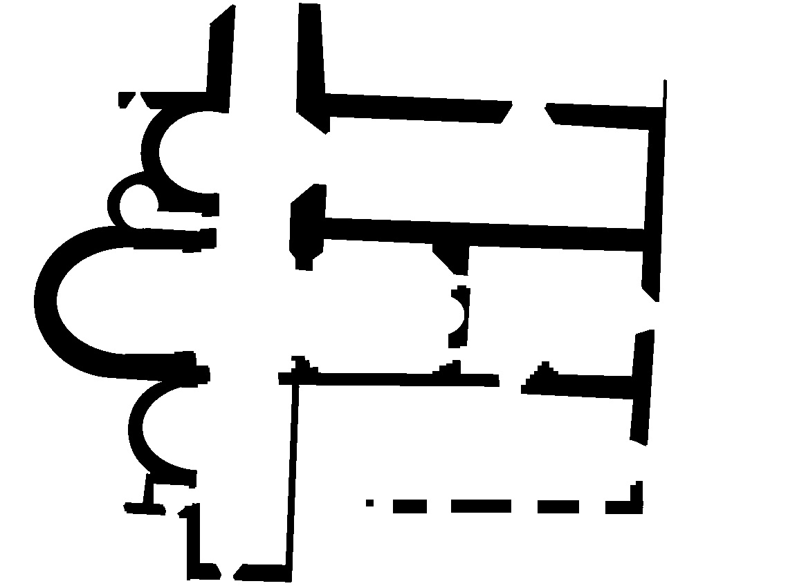 Plan de l'église St Jean le Vieux, à Perpignan